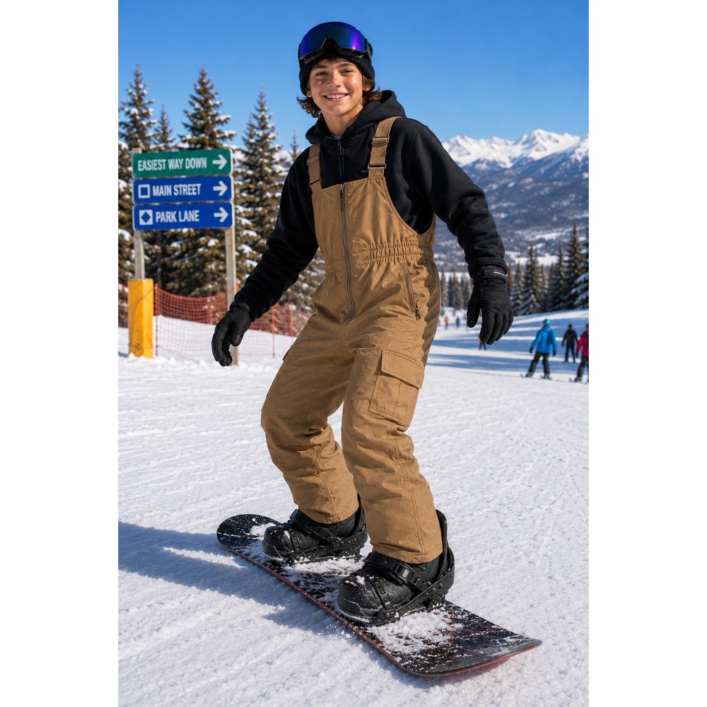 Iceburg Youth XL 14/16 Insulated Snow Bib Ski Pants Lined Winter Snowboarding